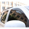 Toyota Tundra Crewmax AVS Smoke Low-Profile Ventvisor 4 Piece On Truck Close Angle View