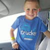 Trucker In Training Hammer Lane Toddler Tee Model