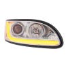 Peterbilt 386/387 Projector Headlight With LED Dual Function Light Bar - Passenger Side
