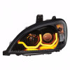 Freightliner Columbia Blackout Projection Headlight w/ Dual Function LED Bar - Driver Side Front View