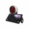 1933 Ford LED Tail Light with Smoked Lens Horizontal Black License Plate