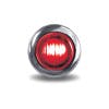 Mini Button Dual Revolution Marker Light Red Lens