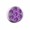 2" Round Dual Revolution Purple LED Marker Light