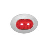  Mini Oval Button Dual Revolution Red LED Light