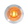 Dual Function 1" Mini Wide Angle Clearance Marker & Turn LED Light - Amber/Clear