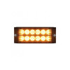 12 LED High Power Low Profile Warning Light Amber LED