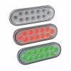 Dual Revolution Oval Stop Tail Turn Red & Green LED Light