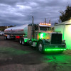2" Round Dual Revolution Amber & Green LED Marker Light On Truck