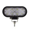 8 LED Oval Wide Angle Driving Work Light Front