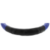 Universal 18" Leather Steering Wheel Cover Blue Close-Up