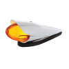 Dual Function 9 Amber LED Cab Light GLO Grakon 1000 Style With Lipped Visor Amber Lens