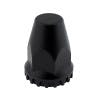 Black Plastic 33mm x 2 3/4" Thread-On Nut Cover With Flange