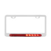 Chrome 10 LED STT Light License Plate Frame Right Turn