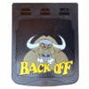 24" x 30" Back Off Bull Mud Flaps Brown With Black Background