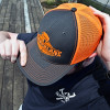Snapback Neon Orange Hammerlane Trucker Hat On Model