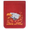 24" Vertical Fire Eagle Mud Flaps Red