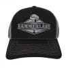 Snapback Charcoal Silver Hammerlane Trucker Hat Front