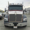 Kenworth T880 Stainless Steel Bug Deflector On Truck 2