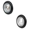 1" Dual Function Diamond Lens LED Marker Light With Rubber Grommet By Grand General Clear Lens White LED