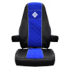 Freightliner Cascadia Premium East Coast Covers Factory Seat Cover - Black & Blue