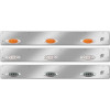 Kenworth W900L T800 Stainless Steel Cab Panels (Dual Step Light Cutouts)