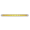 14 LED 12" Light Bar With Black Housing - Yellow/Clear