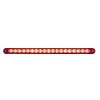 19 LED 12" Reflector Light Bar With Black Housing - Red/Red