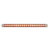 19 LED 12" Reflector Light Bar With Black Housing - Red/Clear