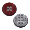 4" Round STT And Back-Up Combo LED Light Angled View