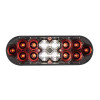 6" Oval STT And Back-Up Combo LED Light Clear Lens