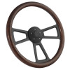 Half Wrap Steering Wheel 18" Burl Wood