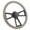Half Wrap Steering Wheel 18" Gray