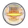 7" Round High Power LED Headlight with LED Daytime Running Light Bar Amber