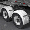 Minimizer 2220 Series Truck White Poly Super Single Fenders On Truck