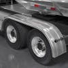 Minimizer 9020 Series Poly Super Single Truck Tandem Fenders Liquid Platinum On Truck