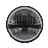 5 3/4" Round Black LED Headlight With 8 High Power LEDs