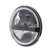 5 3/4" Round Black LED Headlight With 8 High Power LEDs Angle