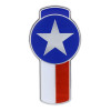 Kenworth T680 & T880 Chrome Flag Emblem - Texas