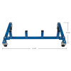 Deluxe Heavy Duty Vehicle Positioning Jack Storage Rack Dimensions