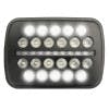 5"x7" Black Ops LED Headlight Outer On