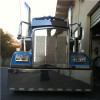 Kenworth W900L SS Grill With Small Diamond Cutouts On Blue Truck
