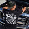 Whistle While You Work Hammer Lane T-Shirt On Model 3