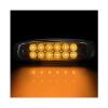 12 LED Marker Amber Light W/SS Flange