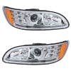 Projector Headlights With Amber LED Marker Light & Dual Function LED Glow Light - LEDs Off