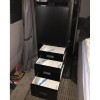 Peterbilt 379 386 389 Refrigerator Storage Solution Gloss Black Open Drawers