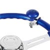 Universal Classic Blue Steering Wheel Spinner Mounted