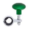 Universal Classic Green Steering Wheel Spinner Side View