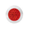 4" Round Ultra Thin Fleet Series LED Light With Twist On Bezel By Grand General - Red/Red Off