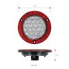 4" Round Fleet Series LED Light With Reflector Ring Dimensions