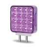 Square Dual Function Double Face Fender LEDs Purple